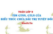 Tìm giá trị nhỏ nhất, giá trị lớn nhất của biểu thức...